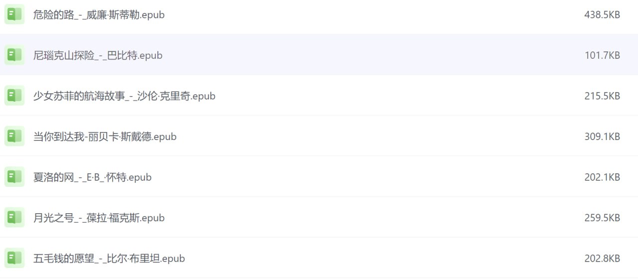 资源《纽伯瑞奖电子书》的海报