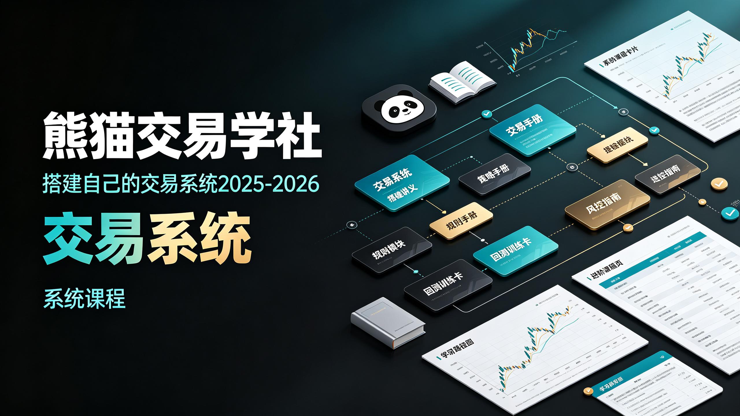 资源《熊猫交易学社-搭建自己的交易系统2025-2026系统课程》的海报