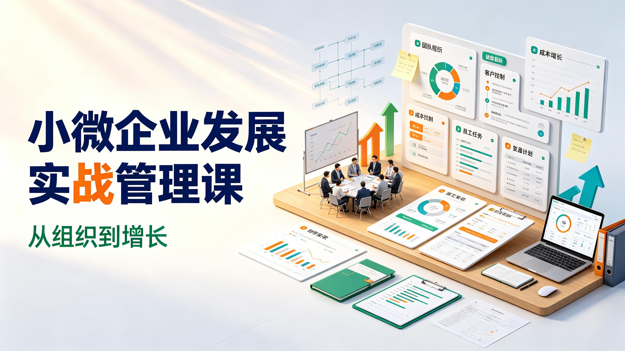 资源《针对小微企业发展的实战管理课》的海报