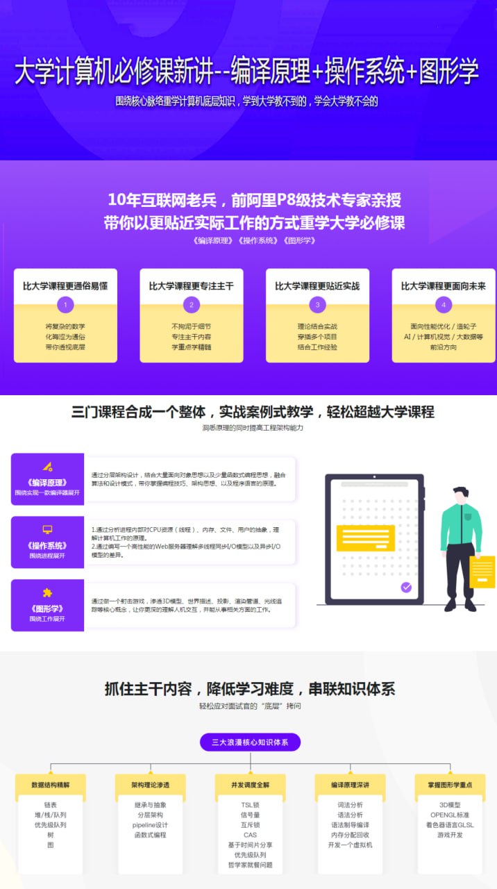 资源《大学计算机必修课新讲--编译原理+操作系统+图形学(17章完整版)》的海报