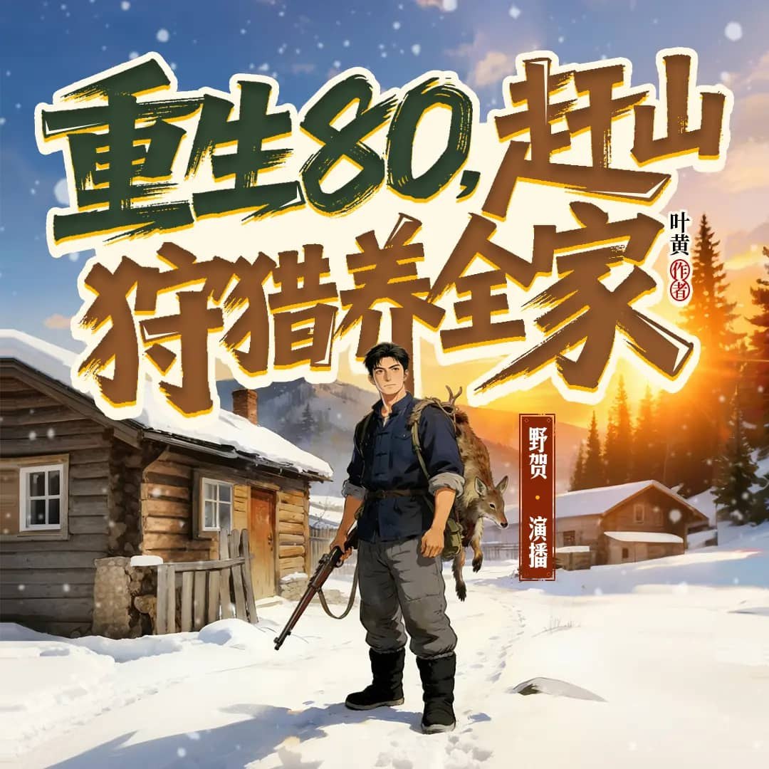 资源《多人有声剧《重生80，赶山狩猎养全家》主播：野贺 1348集完》的海报