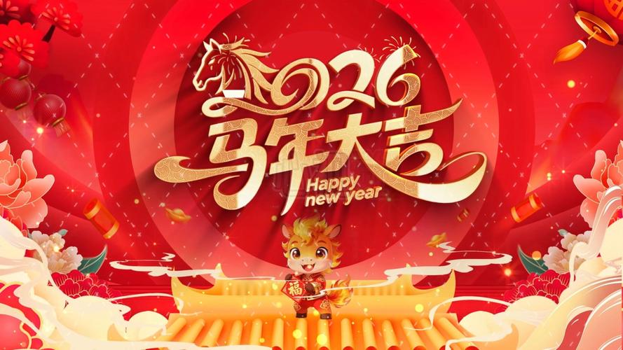 资源《AE模板-2026中国风马年春节喜庆开场片头动画》的海报