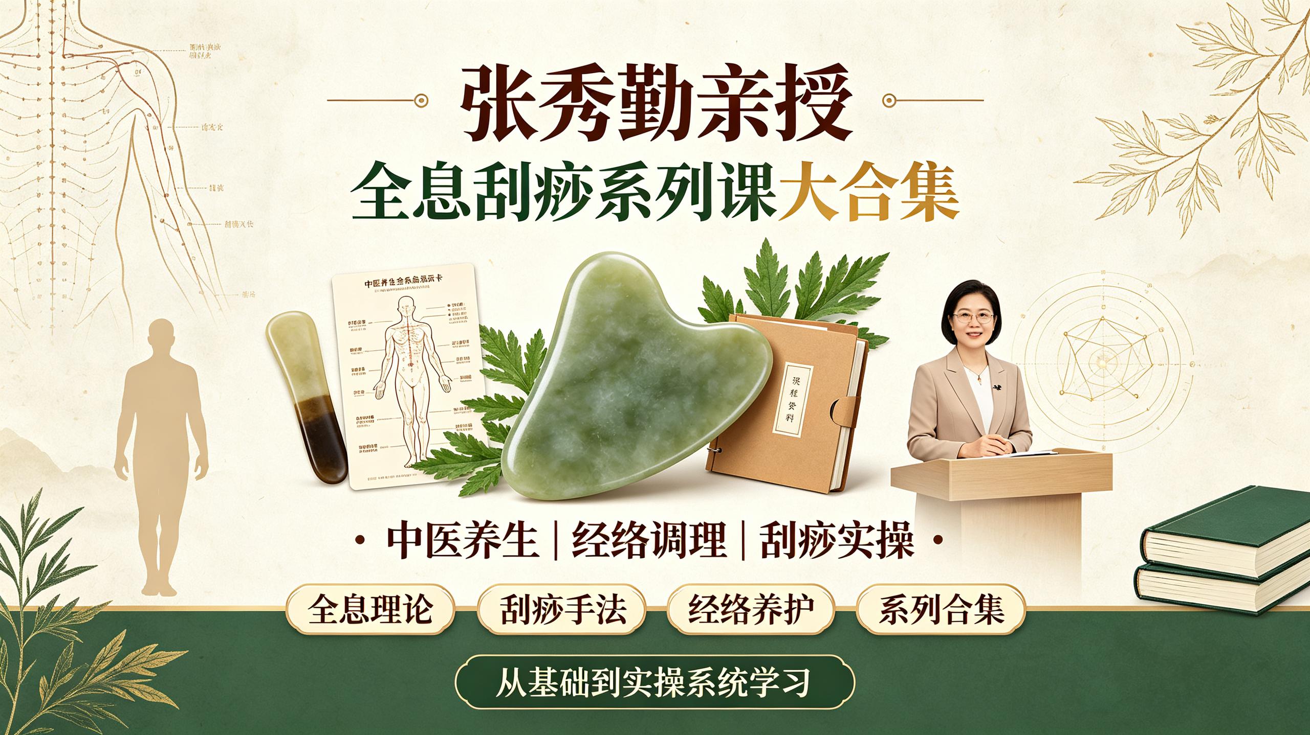 资源《【张秀勤】亲授：全息刮痧系列课大合集》的海报