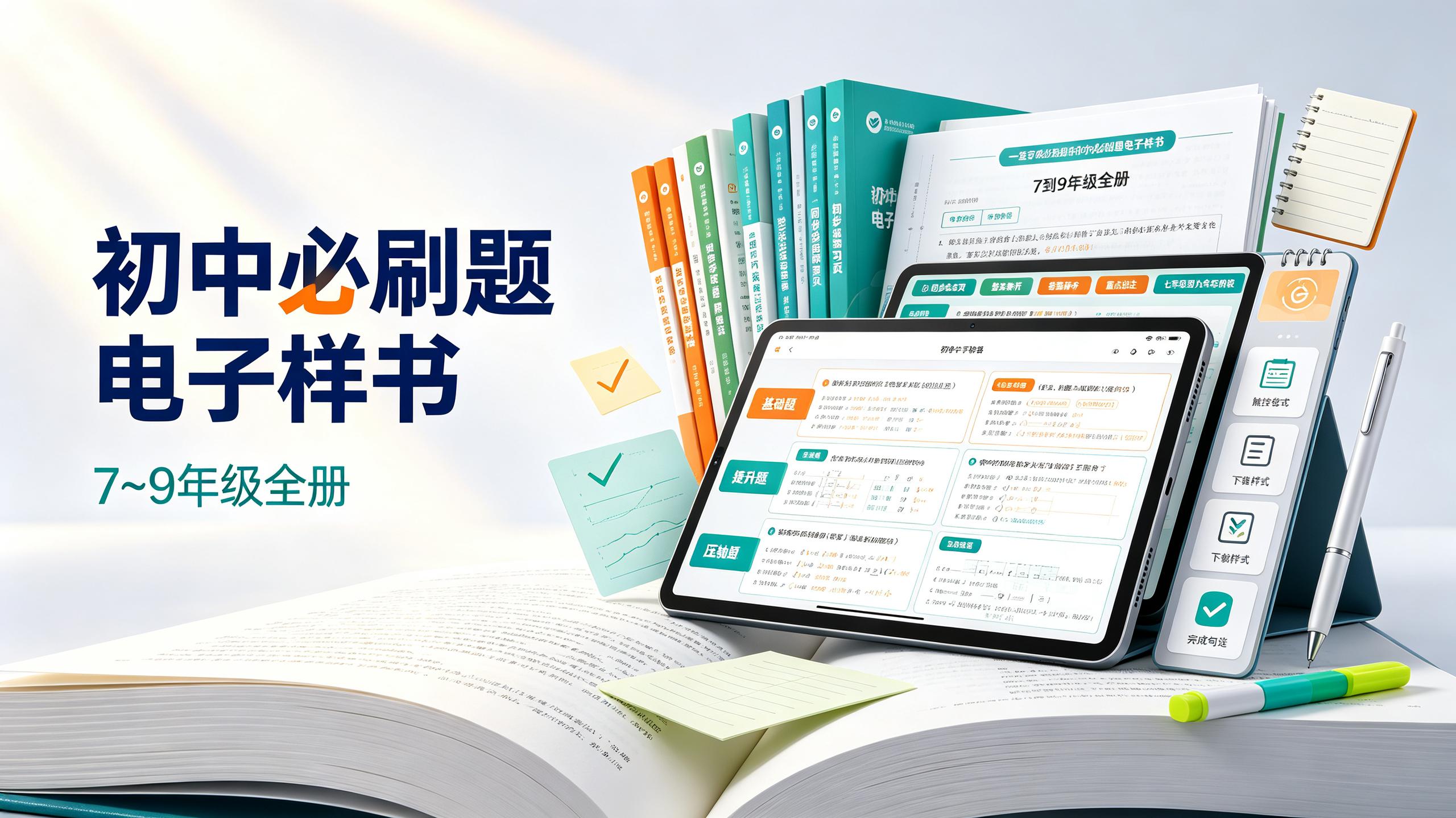 资源《7~9年级全册初中必刷题电子样书》的海报