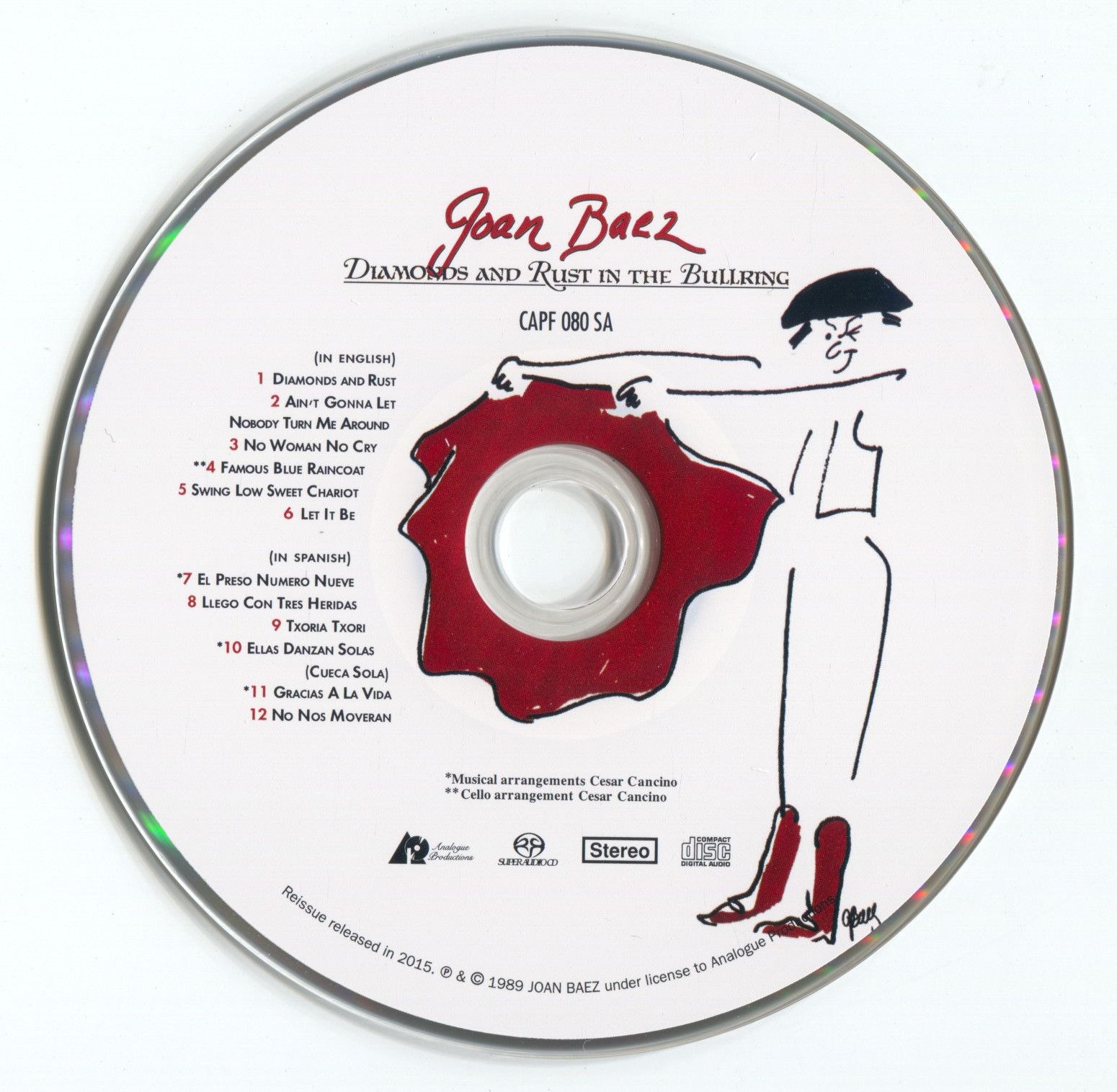 资源《【發燒天碟】民谣 皇后 Joan Baez 《斗牛场》Diamonds And Rust In The Bullring[ISO]》的海报