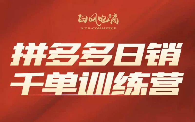 资源《拼多多千单训练营第27期微付费—商品推广玩法》的海报