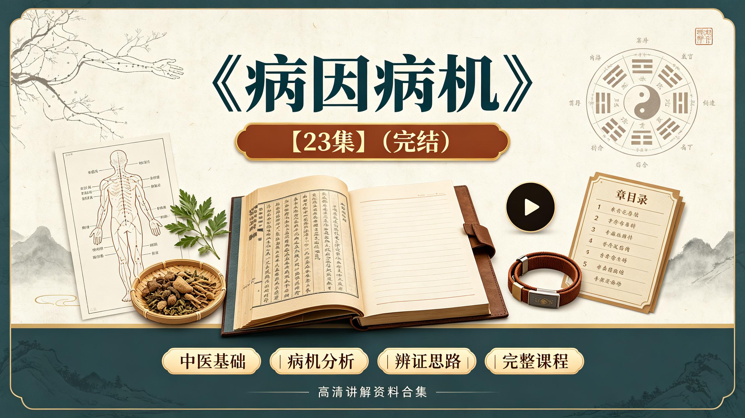 资源《中医课程《病因病机》【23集】(完结)》的海报