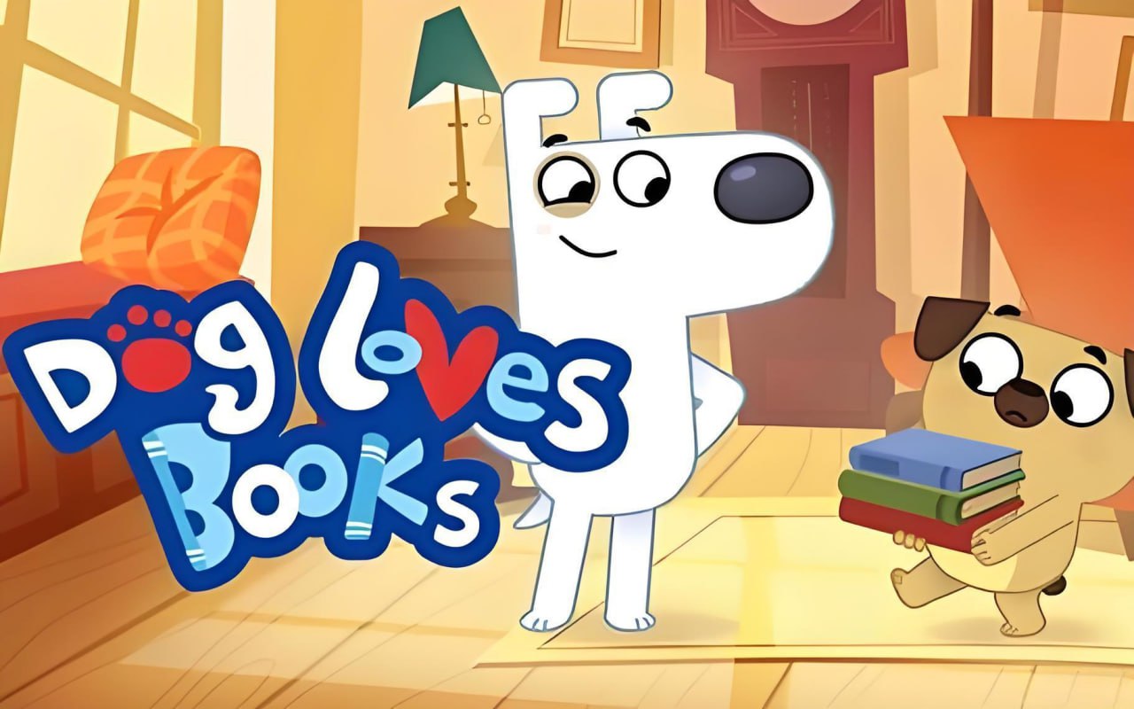 资源《BBC英语启蒙动画《狗狗爱读书 Dog Loves Books》》的海报