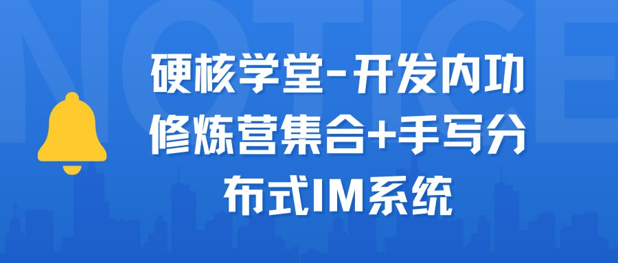 资源《硬核学堂-开发内功修炼营集合+手写分布式IM系统》的海报
