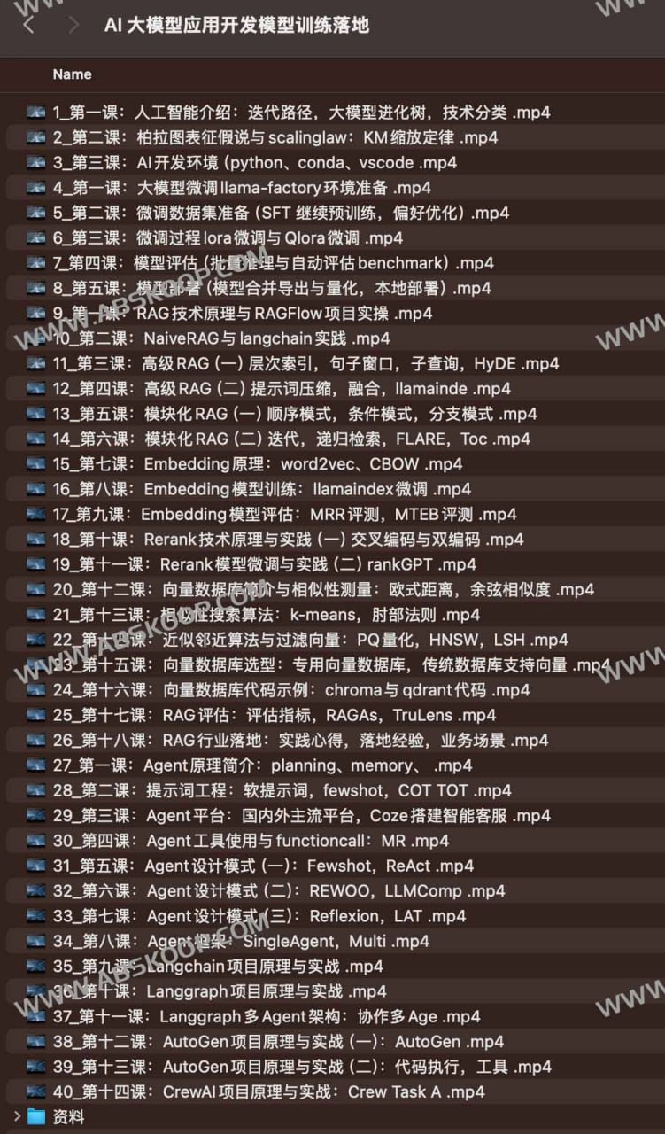 资源《【AI 大模型应用开发模型训练落地】》的海报
