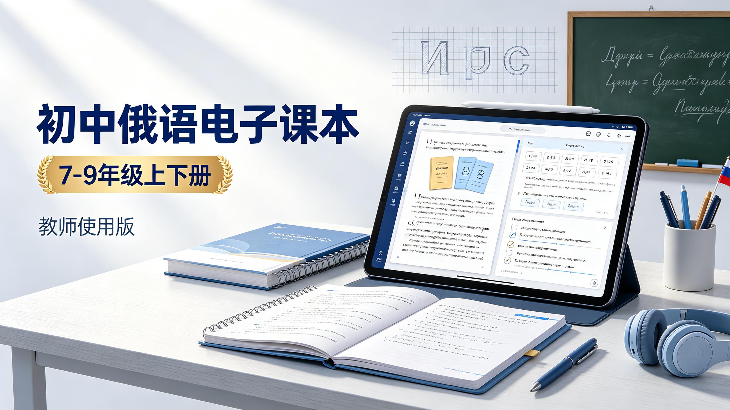 资源《初中初中俄语(7-9年级上下册)教师使用电子课本》的海报