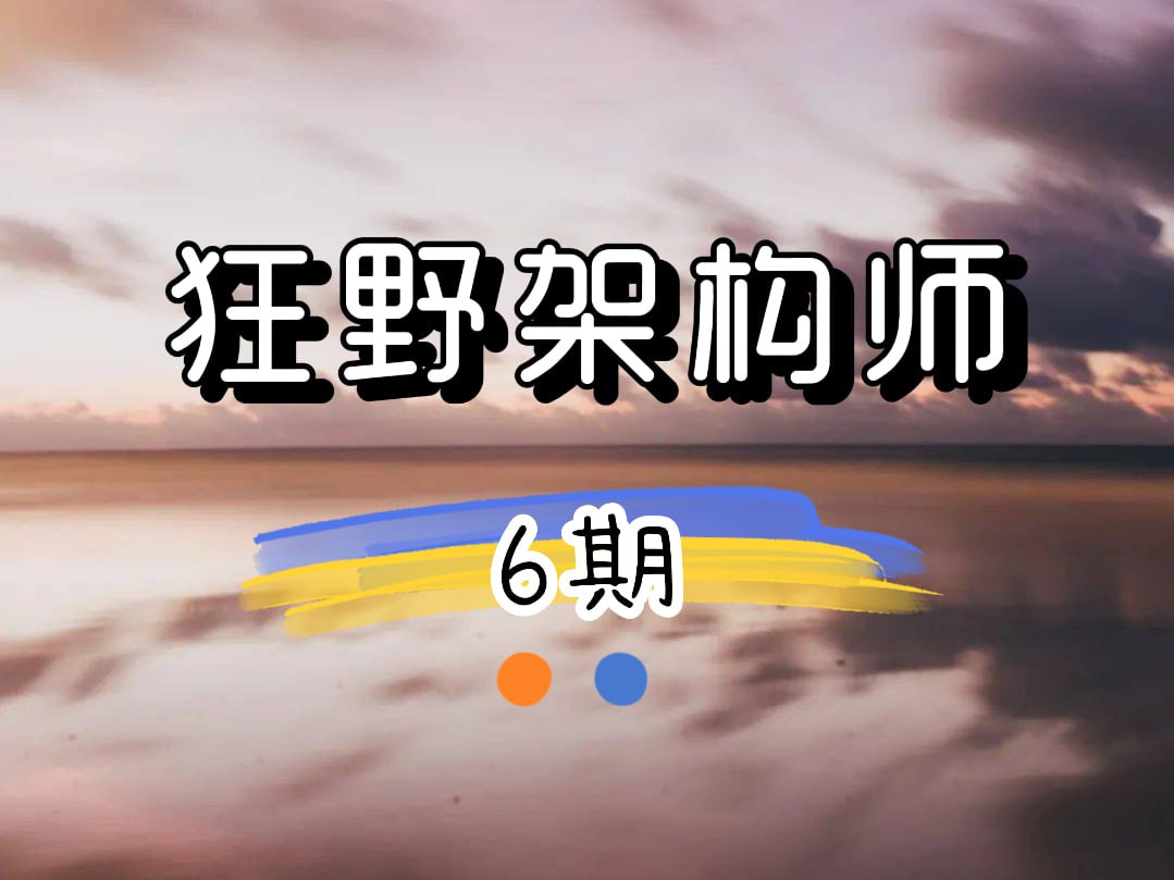 资源《狂野架构师6期》的海报
