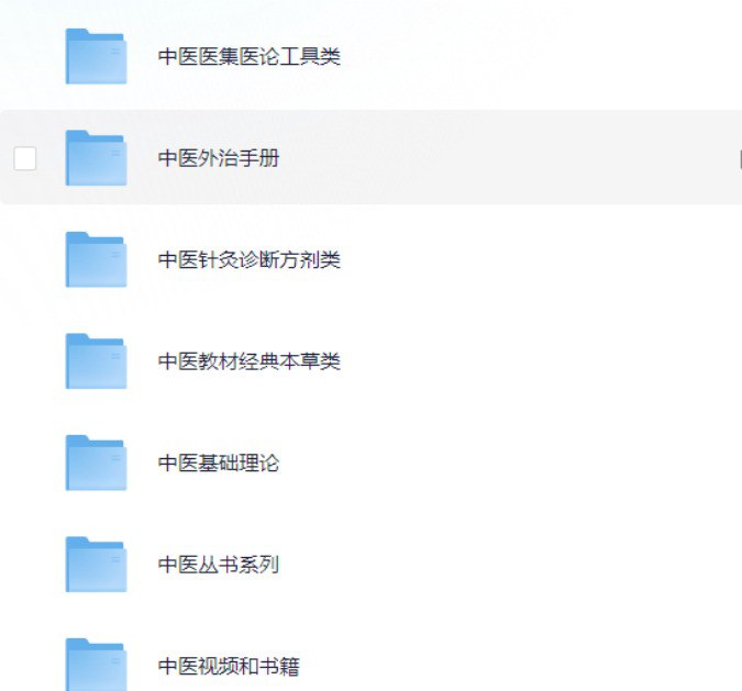 资源《中医实用性资源 外治手册 基础理论 丛书系列 经典草本类 中医医集医论工具类 书籍＋网课》的海报