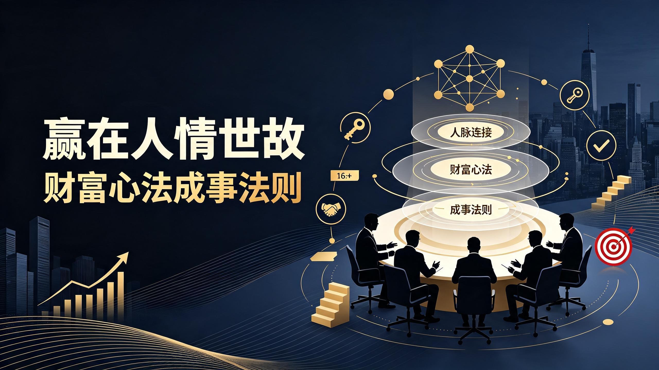 资源《赢在人情世故：财富心法、成事法则、中国式社交关系实战课》的海报