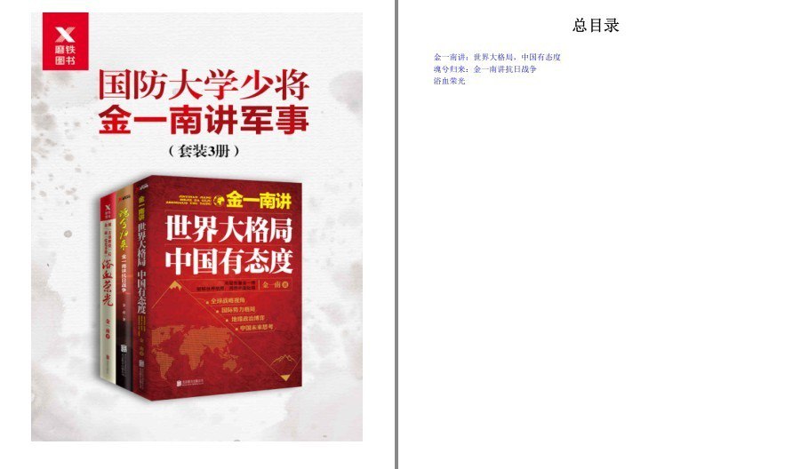 资源《《国防大学少将金一南讲军事》套装3册 全球热点事件 分析世界大格局[epub]》的海报