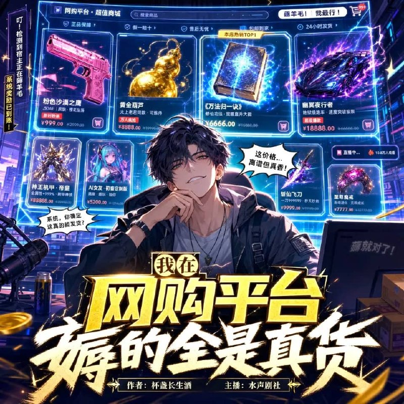 资源《多人有声剧《我在网购平台薅的全是真货》主播：水寒 连载至1020集》的海报